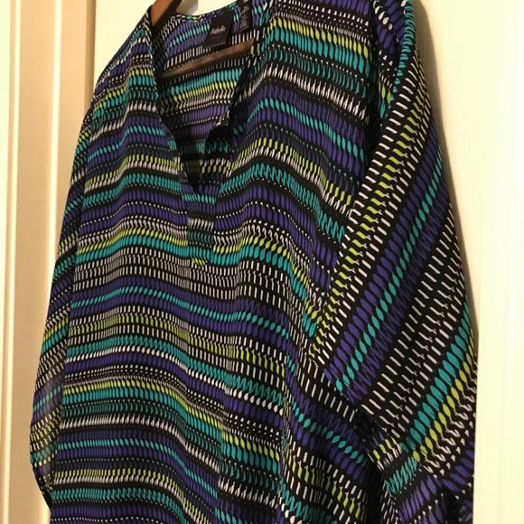 Poncho Style Blouse by Rafaella (NWOT) - Picture 2 of 7